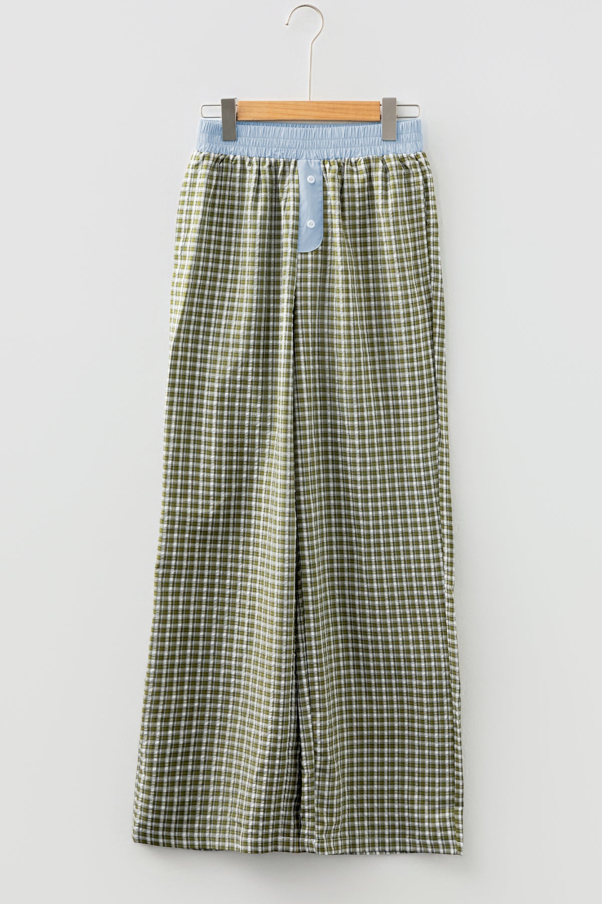 Brown Preppy Gingham Boxer Pants